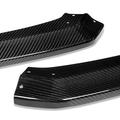 LIP FRONTAL 15-21 SUBARU WRX STI SEDAN - REQUIRES DRILLING BUMPER FOR INSTALLATION - 3PC - REAL CARBON FIBER
