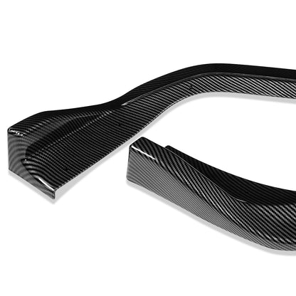 LIP FRONTAL 14-16 LEXUS - FITS 1S350, IS250 F-SPORT ONLY - REQUIRES DRILLING BUMPER FOR INSTALLATION - 3PC - CARBON FIBER LOOK
