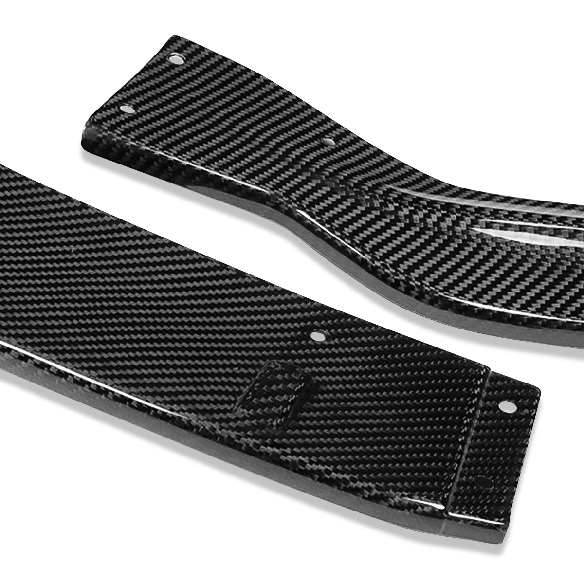LIP FRONTAL 14-16 LEXUS - FITS 1S350, IS250 F-SPORT ONLY - REQUIRES DRILLING BUMPER FOR INSTALLATION - 3PC - REAL CARBON FIBER