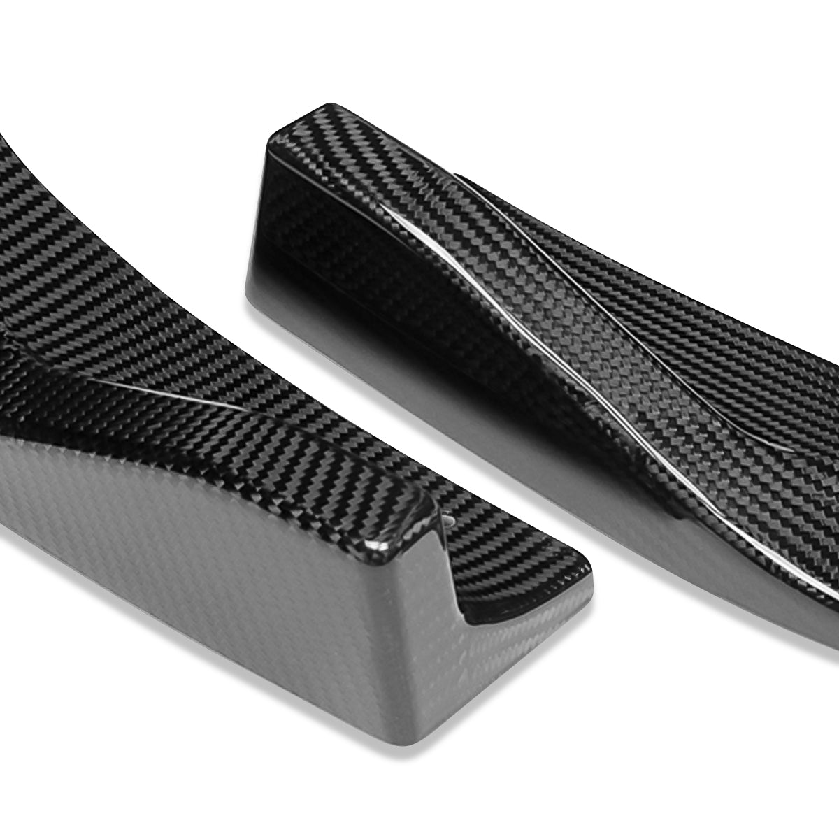 LIP FRONTAL 14-16 LEXUS - FITS 1S350, IS250 F-SPORT ONLY - REQUIRES DRILLING BUMPER FOR INSTALLATION - 3PC - REAL CARBON FIBER