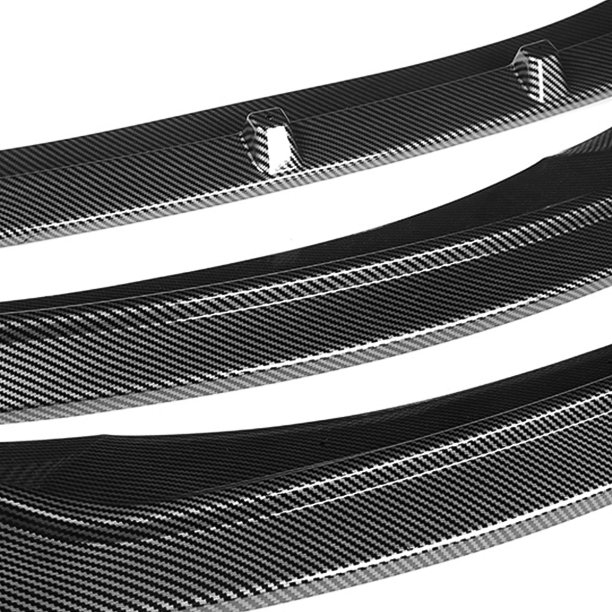 LIP FRONTAL 17-18 HYUNDAI ELANTRA - REQUIRES DRILLING BUMPER FOR INSTALLATION - 3PC - CARBON FIBER LOOK