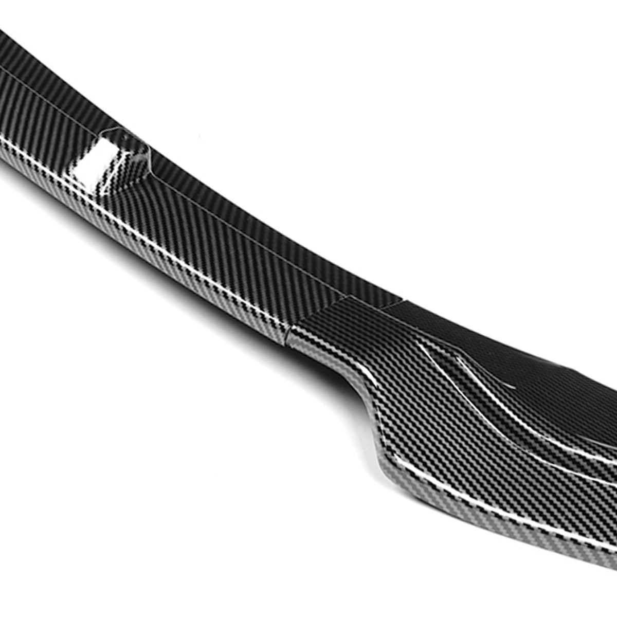 LIP FRONTAL 17-18 HYUNDAI ELANTRA - REQUIRES DRILLING BUMPER FOR INSTALLATION - 3PC - CARBON FIBER LOOK