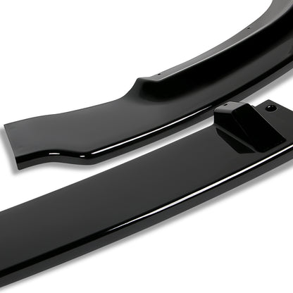 LIP FRONTAL 06-08 HONDA CIVIC SEDAN 4-DR - REQUIRES DRILLING BUMPER FOR INSTALLATION - 3PC - PAINTED GLOSS BLACK