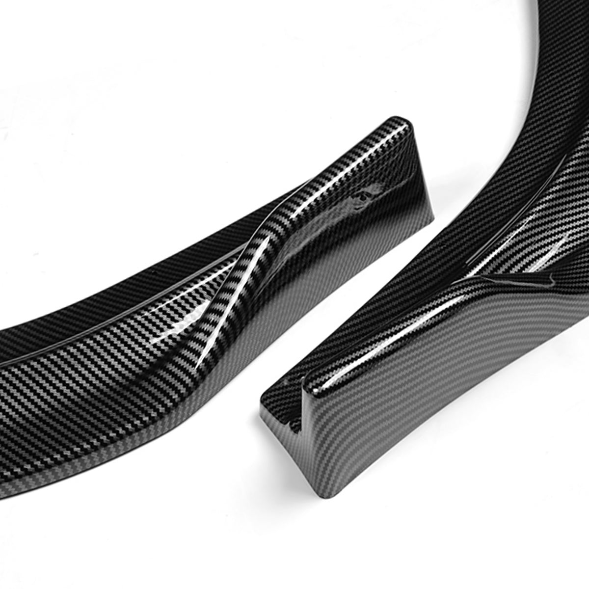 LIP FRONTAL 06-08 HONDA CIVIC SEDAN 4-DR - REQUIRES DRILLING BUMPER FOR INSTALLATION - 3PC - CARBON FIBER LOOK