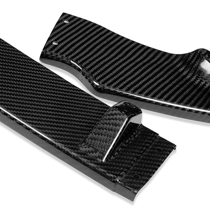 LIP FRONTAL 06-08 HONDA CIVIC SEDAN 4-DR - REQUIRES DRILLING BUMPER FOR INSTALLATION - 3PC - REAL CARBON FIBER