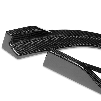 LIP FRONTAL 06-08 HONDA CIVIC SEDAN 4-DR - REQUIRES DRILLING BUMPER FOR INSTALLATION - 3PC - REAL CARBON FIBER