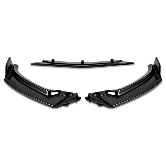 LIP FRONTAL 14-18 MAZDA 3 - REQUIRES DRILLING BUMPER FOR INSTALLATION - 3PC - PAINTED GLOSS BLACK
