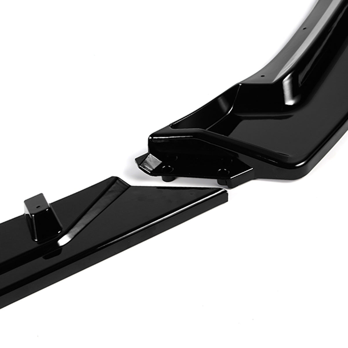 LIP FRONTAL 14-18 MAZDA 3 - REQUIRES DRILLING BUMPER FOR INSTALLATION - 3PC - PAINTED GLOSS BLACK