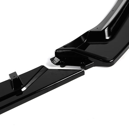 LIP FRONTAL 14-18 MAZDA 3 - REQUIRES DRILLING BUMPER FOR INSTALLATION - 3PC - PAINTED GLOSS BLACK