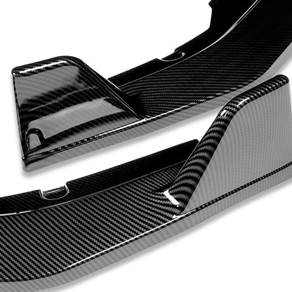 LIP FRONTAL 20-22 NISSAN SENTRA - REQUIRES DRILLING BUMPER FOR INSTALLATION - 3PC - CARBON FIBER LOOK