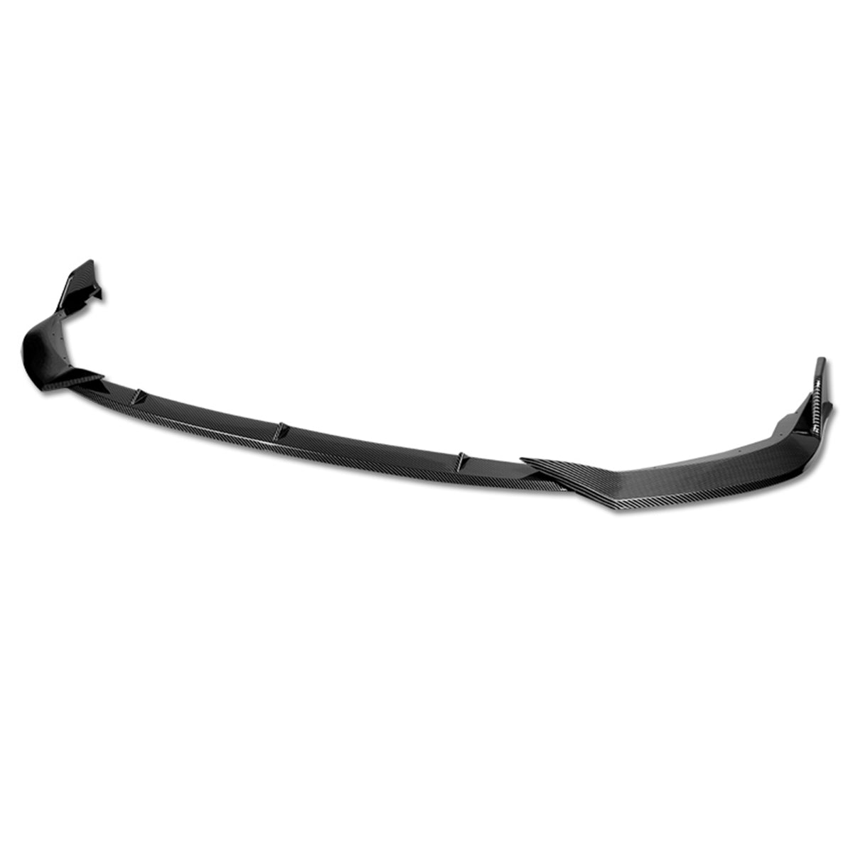 LIP FRONTAL 20-21 TOYOTA COROLLA - FITS L, LE, XLE ONLY - REQUIRES DRILLING BUMPER FOR INSTALLATION - 3PC - CARBON FIBER LOOK