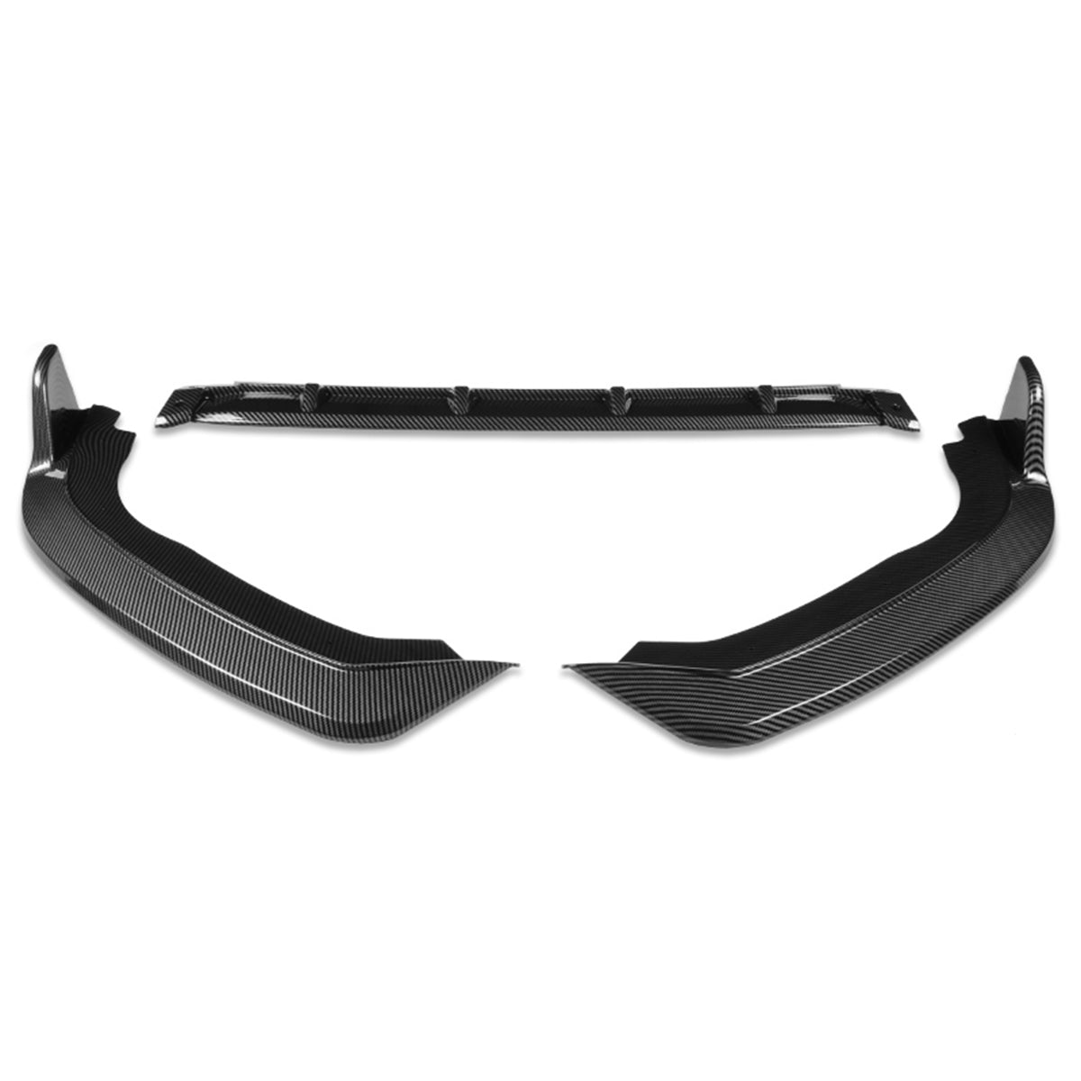 LIP FRONTAL 18-20 HONDA FIT - REQUIRES DRILLING BUMPER FOR INSTALLATION - 3PC - CARBON FIBER LOOK