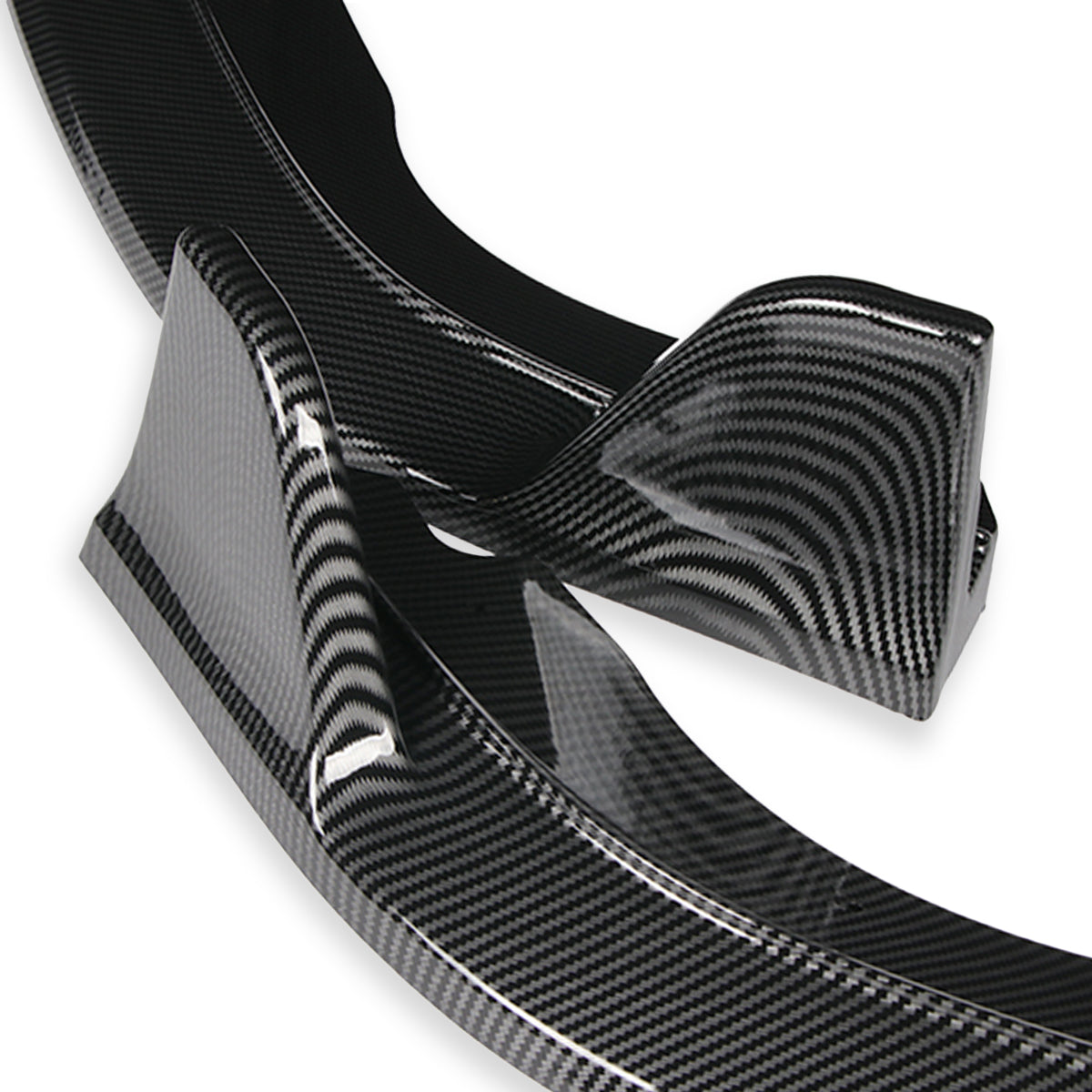 LIP FRONTAL 18-20 HONDA FIT - REQUIRES DRILLING BUMPER FOR INSTALLATION - 3PC - CARBON FIBER LOOK
