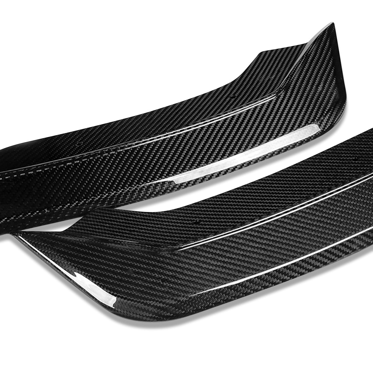LIP FRONTAL 18-20 HONDA FIT - REQUIRES DRILLING BUMPER FOR INSTALLATION - 3PC - REAL CARBON FIBER