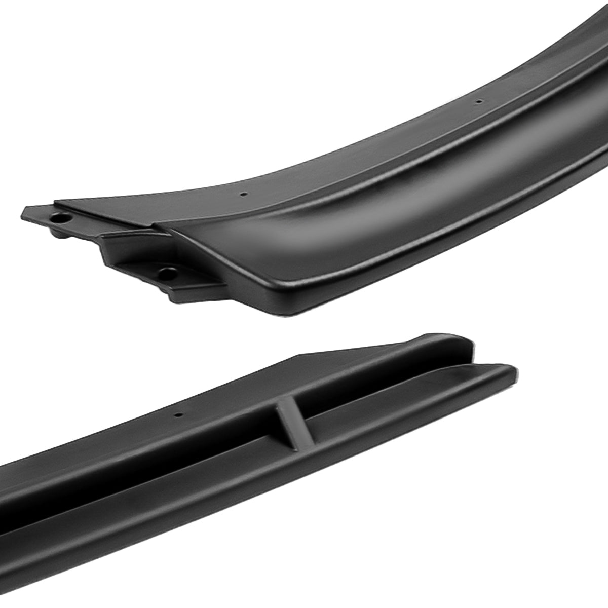 LIP FRONTAL 17-20 AUDI - FITS A3 WITH BASE, PREMIUM BUMPER ONLY - REQUIRES DRILLING BUMPER FOR INSTALLATION - 3PC - MATTE BLACK