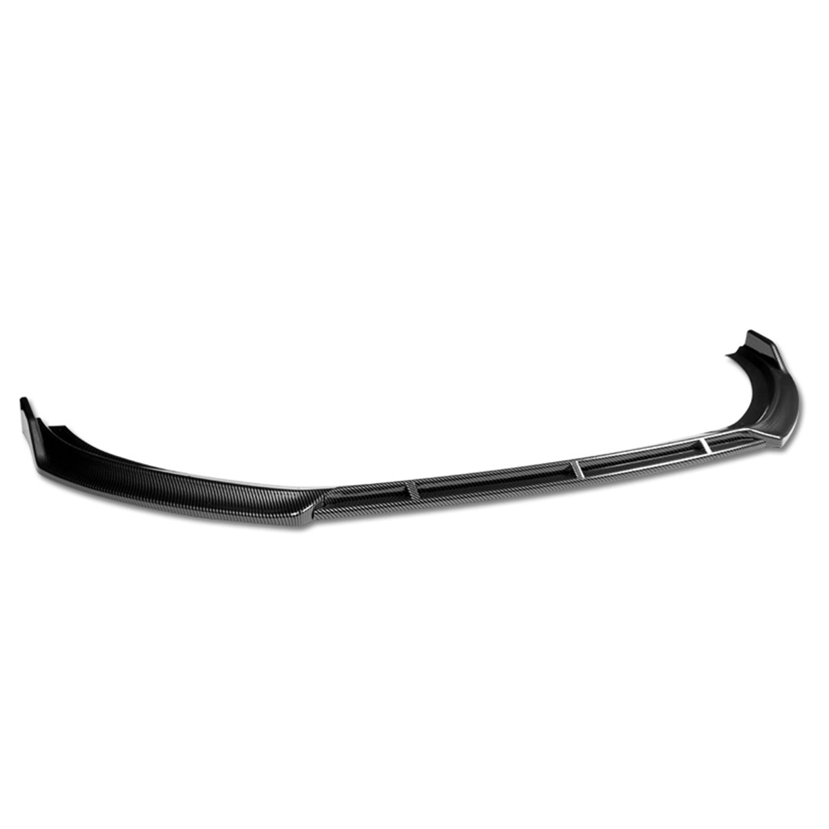 LIP FRONTAL 17-20 AUDI - FITS A3 WITH BASE, PREMIUM BUMPER ONLY - REQUIRES DRILLING BUMPER FOR INSTALLATION - 3PC - CARBON FIBER LOOK