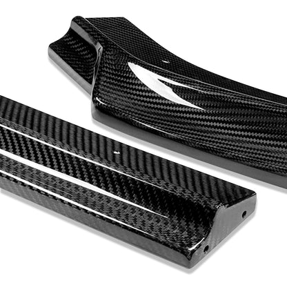 LIP FRONTAL 17-20 AUDI - FITS A3 WITH BASE, PREMIUM BUMPER ONLY - REQUIRES DRILLING BUMPER FOR INSTALLATION - 3PC - REAL CARBON FIBER