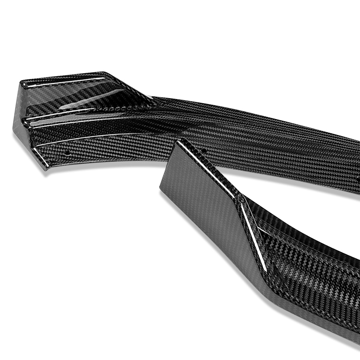 LIP FRONTAL 17-20 AUDI - FITS A3 WITH BASE, PREMIUM BUMPER ONLY - REQUIRES DRILLING BUMPER FOR INSTALLATION - 3PC - REAL CARBON FIBER