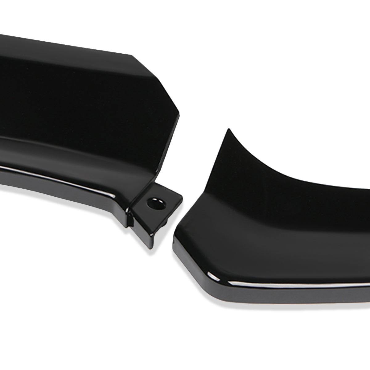 LIP FRONTAL 15 MERCEDES BENZ C400 / 15-18 W205 SPORT, C63 AMG, C180, C200, C250, C300, C350 / 2016 C450 AMG / 16-18 C350E / 17-18 C400 - REQUIRES DRILLING BUMPER FOR INSTALLATION - 3PC - PAINTED GLOSS BLACK