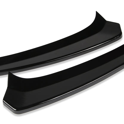 LIP FRONTAL 15 MERCEDES BENZ C400 / 15-18 W205 SPORT, C63 AMG, C180, C200, C250, C300, C350 / 2016 C450 AMG / 16-18 C350E / 17-18 C400 - REQUIRES DRILLING BUMPER FOR INSTALLATION - 3PC - PAINTED GLOSS BLACK