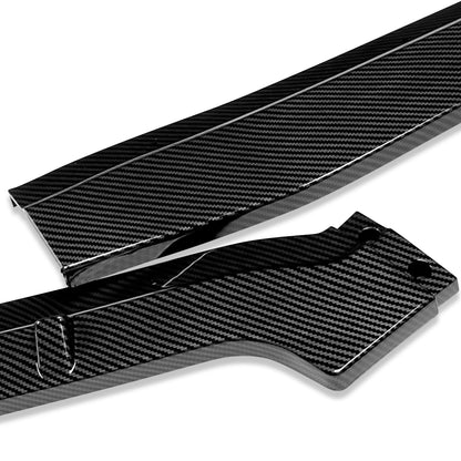 LIP FRONTAL 12 HONDA CIVIC 4DR - REQUIRES DRILLING BUMPER FOR INSTALLATION - 3PC - CARBON FIBER LOOK