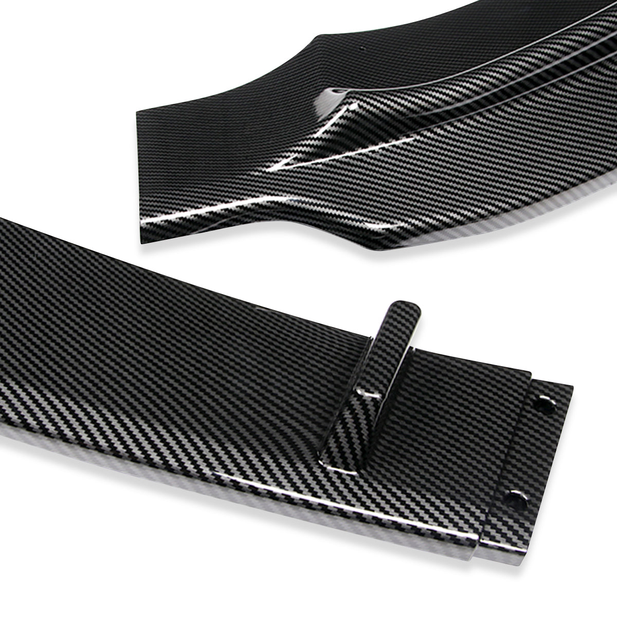 LIP FRONTAL 14-16 BMW 428I / 15-16 428I GRAN COUPE / 17-19 430I / 18-19 430I GRAN COUPE - FITS SPORT, M-SPORT MODEL ONLY - REQUIRES DRILLING BUMPER FOR INSTALLATION - 3PC - CARBON FIBER LOOK