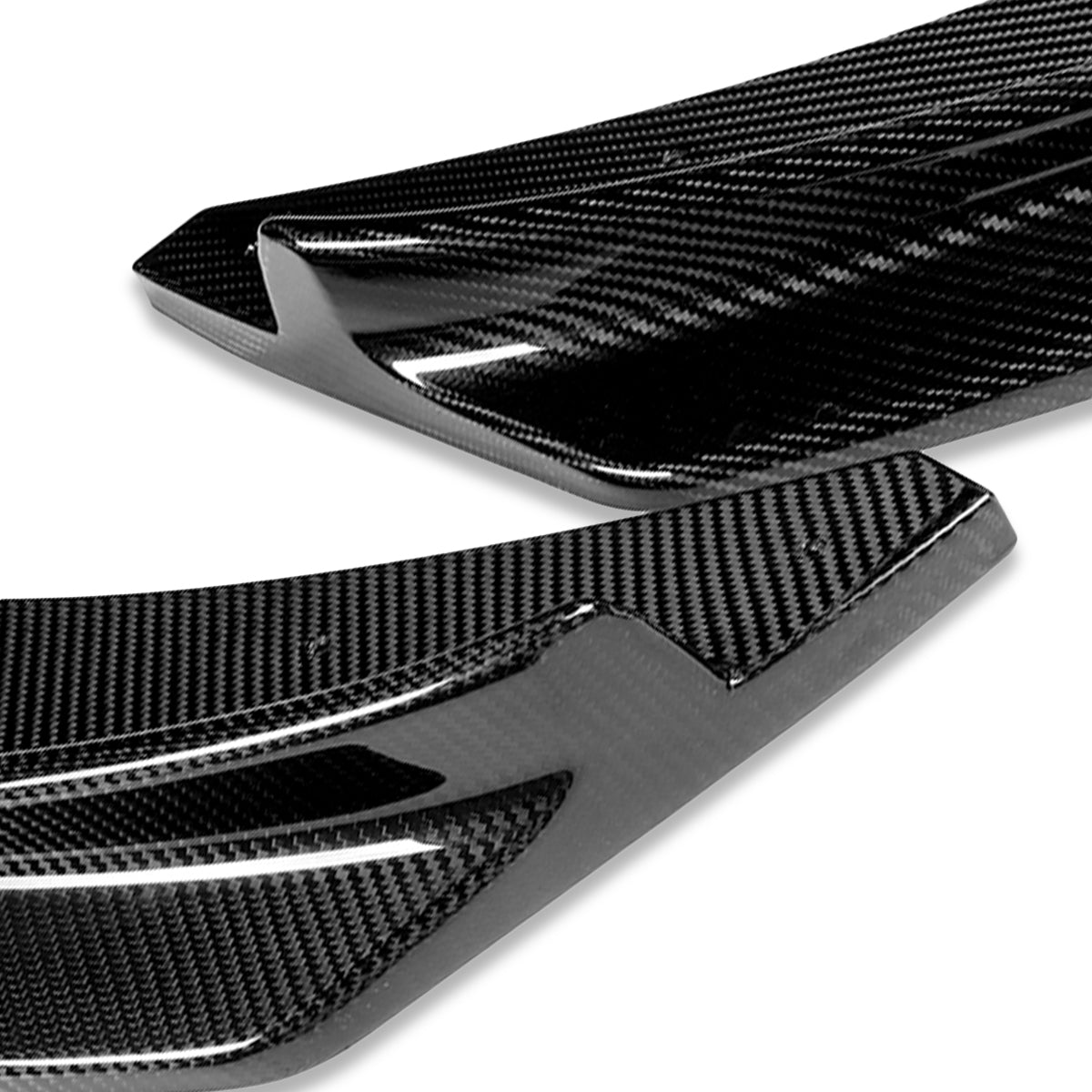 LIP FRONTAL 14-16 BMW 428I / 15-16 428I GRAN COUPE / 17-19 430I / 18-19 430I GRAN COUPE - FITS SPORT, M-SPORT MODEL ONLY - REQUIRES DRILLING BUMPER FOR INSTALLATION - 3PC - REAL CARBON FIBER