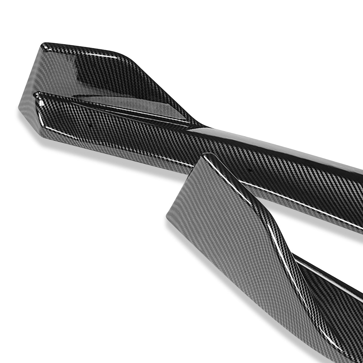 LIP FRONTAL 17-18 FORD FUSION - REQUIRES DRILLING BUMPER FOR INSTALLATION - 3PC - CARBON FIBER LOOK