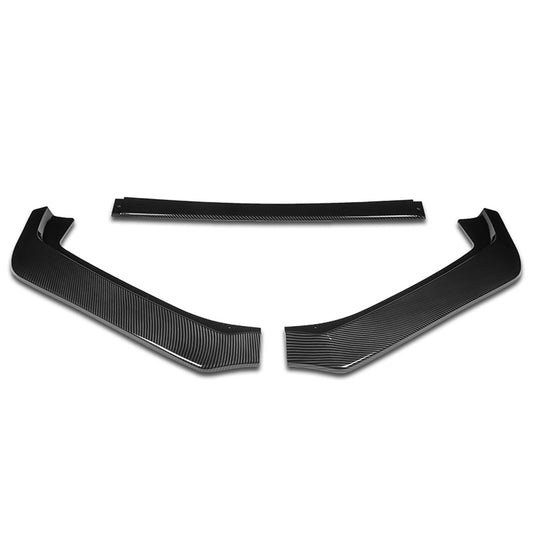 LIP FRONTAL 13-16 SUBARU BRZ - REQUIRES DRILLING BUMPER FOR INSTALLATION - 3PC - CARBON FIBER LOOK
