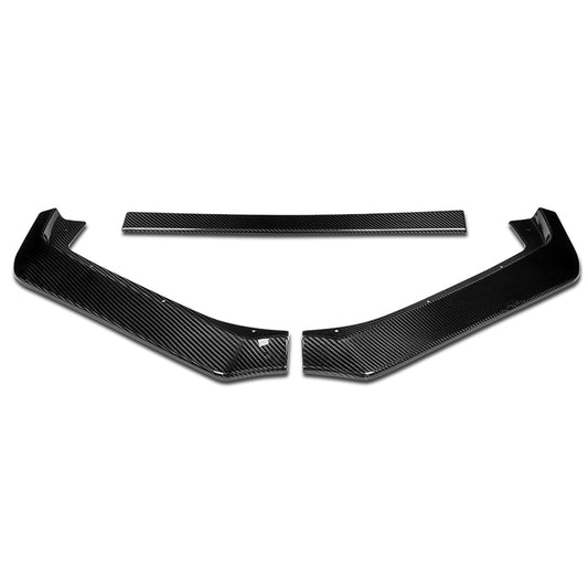 LIP FRONTAL 13-16 SUBARU BRZ - REQUIRES DRILLING BUMPER FOR INSTALLATION - 3PC - REAL CARBON FIBER