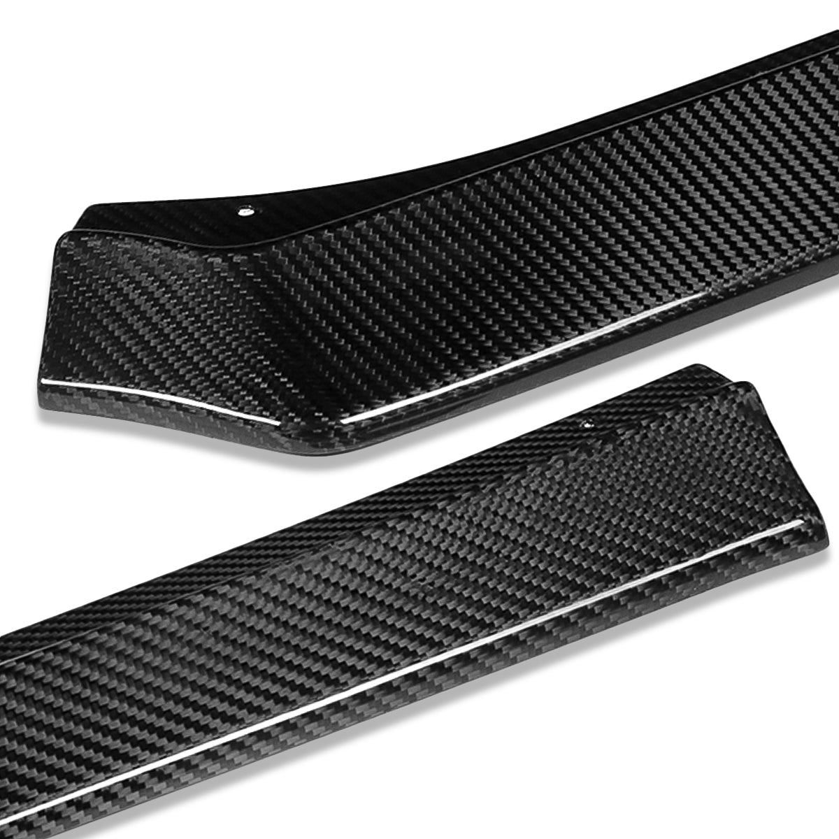 LIP FRONTAL 13-16 SUBARU BRZ - REQUIRES DRILLING BUMPER FOR INSTALLATION - 3PC - REAL CARBON FIBER