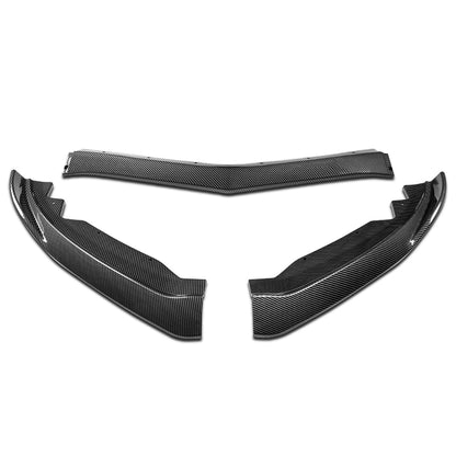 LIP FRONTAL 15-18 CADILLAC ATS - REQUIRES DRILLING BUMPER FOR INSTALLATION - 3PC - CARBON FIBER LOOK