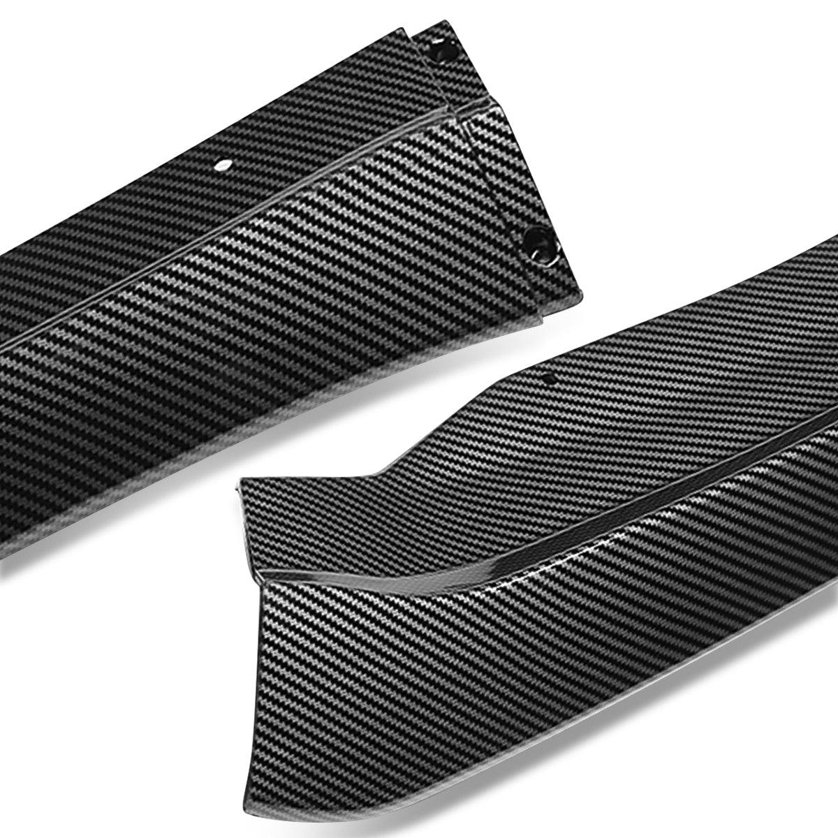 LIP FRONTAL 15-18 CADILLAC ATS - REQUIRES DRILLING BUMPER FOR INSTALLATION - 3PC - CARBON FIBER LOOK