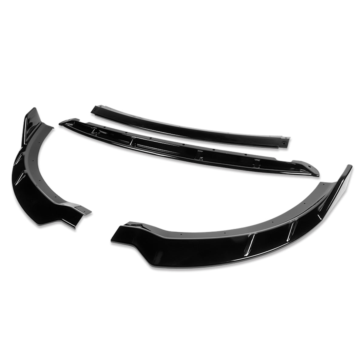 LIP FRONTAL 15-21 DODGE CHARGER - REQUIRES DRILLING BUMPER FOR INSTALLATION - 3PC - PAINTED GLOSS BLACK