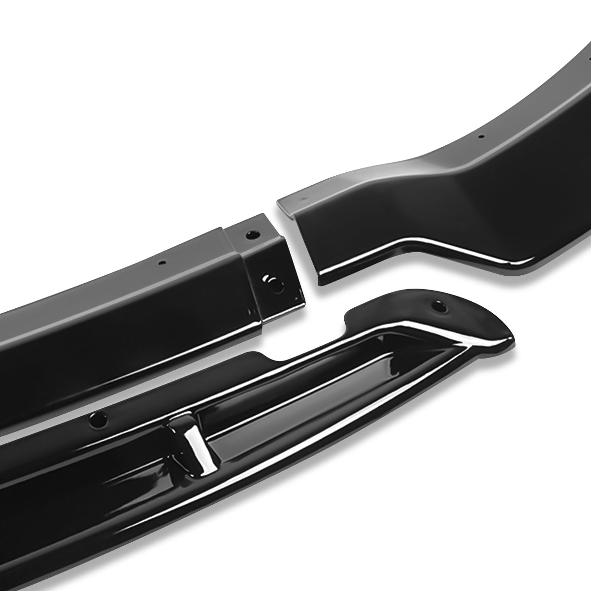 LIP FRONTAL 15-21 DODGE CHARGER - REQUIRES DRILLING BUMPER FOR INSTALLATION - 3PC - PAINTED GLOSS BLACK
