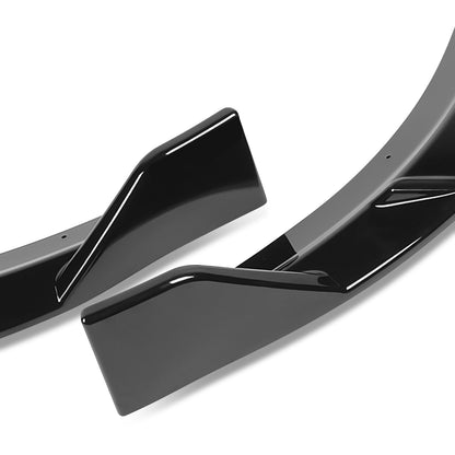 LIP FRONTAL 15-21 DODGE CHARGER - REQUIRES DRILLING BUMPER FOR INSTALLATION - 3PC - PAINTED GLOSS BLACK