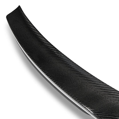 SPOILER CAR TRUNK SPOILER - 22 BMW 320I / 19-22 BMW 330I / 19-22 BMW 330I XDRIVE / 20-22 BMW 330E / 21-22 BMW 330E XDRIVE / 20-22  BMW 330E XDRIVE / 20-22 BMW M340I  - FITS SEDAN MODELS ONLY - CARBON FIBER BLACK