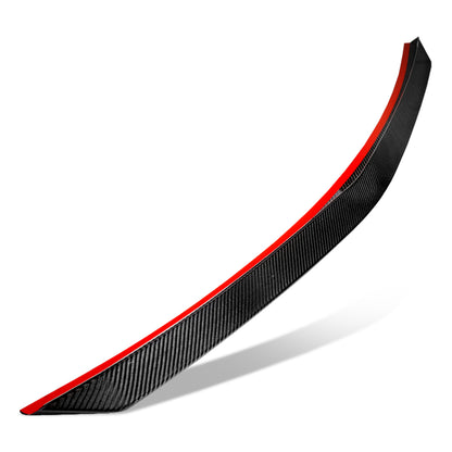 SPOILER CAR TRUNK SPOILER - 10-16 MERCEDES-BENZ E63 AMG / 12-16 MERCEDES-BENZ E200 / 10-16 MERCEDES-BENZ E350 / 13-16 MERCEDES-BENZ E350 / 10-16 MERCEDES-BENZ E500 - FITS SEDAN MODELS - CARBON FIBER BLACK