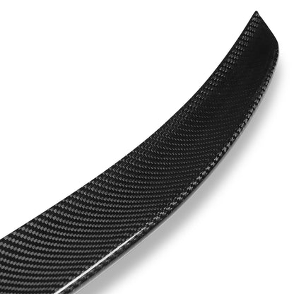 SPOILER CAR TRUNK SPOILER - 17-21 MERCEDES-BENZ GLC43 AMG / 21 MERCEDES-BENZ GLC63 AMG / 21 MERCEDES-BENZ GLC63 AMG S / 16-21 MERCEDES-BENZ GLC300 / 17-18 MERCEDES-BENZ GLC300 - CARBON FIBER BLACK