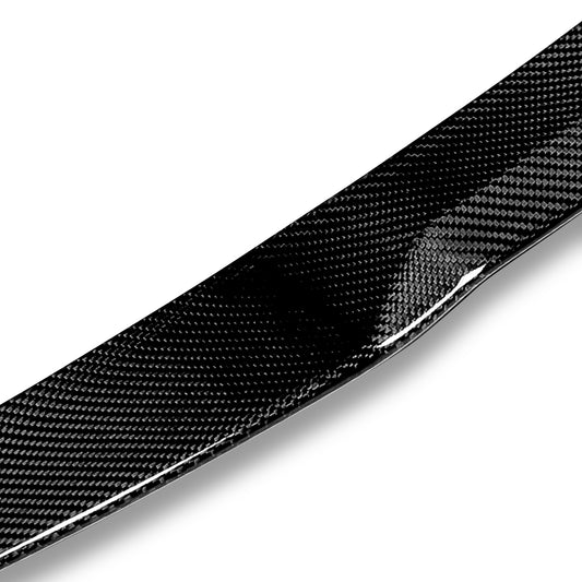 SPOILER CAR TRUNK SPOILER - 17-21 AUDI A4 QUATTRO / 17-20 AUDI A4 - FITS SEDAN MODELS - CARBON FIBER BLACK