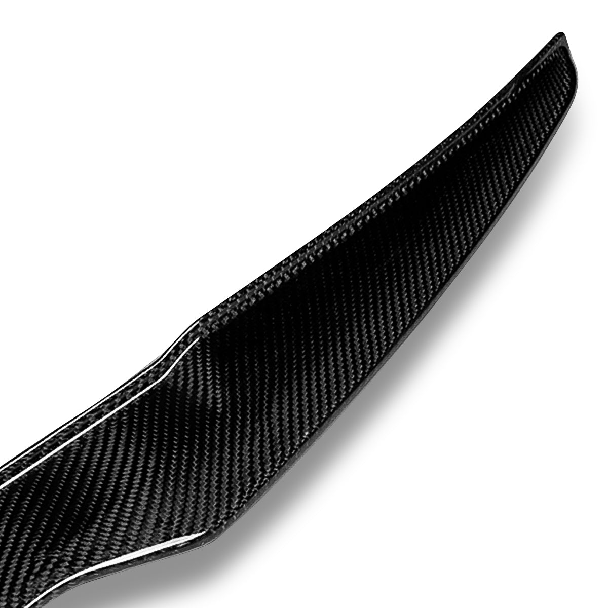 SPOILER CAR TRUNK SPOILER - 17-21 AUDI A4 QUATTRO / 17-20 AUDI A4 - FITS SEDAN MODELS - CARBON FIBER BLACK