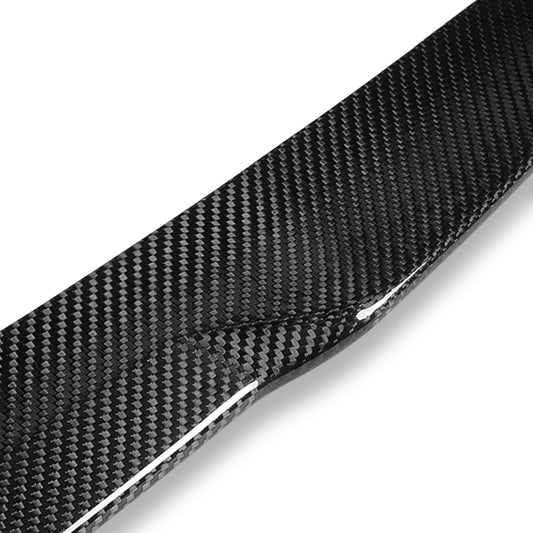 SPOILER CAR TRUNK SPOILER - 09-12 AUDI A4 / 09-12 AUDI A4 QUATTRO - FITS SEDAN MODELS - CARBON FIBER BLACK