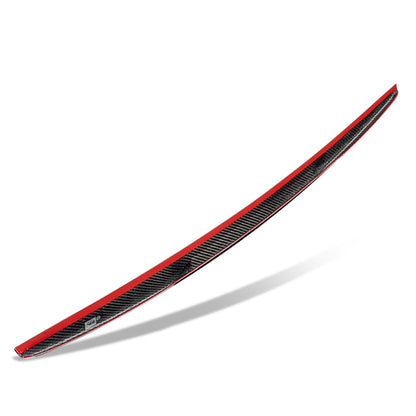 SPOILER CAR TRUNK SPOILER - 09-12 AUDI A4 / 09-12 AUDI A4 QUATTRO - FITS SEDAN MODELS - CARBON FIBER BLACK