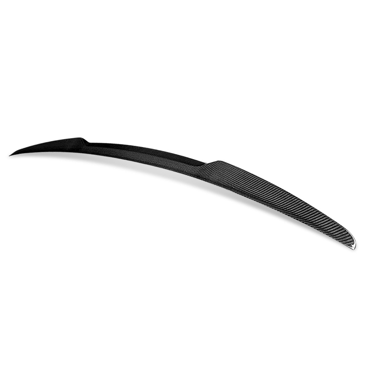 SPOILER CAR TRUNK SPOILER - 09-12 AUDI A4 / 09-12 AUDI A4 QUATTRO - FITS SEDAN MODELS - CARBON FIBER BLACK