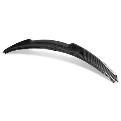 SPOILER CAR TRUNK SPOILER - 13-16 AUDI A4 / 13-16 AUDI A4 QUATTRO - FITS SEDAN MODELS - CARBON FIBER BLACK