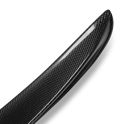 SPOILER CAR TRUNK SPOILER - 22-23 AUDI A3 / 22-23 AUDI A3 QUATTRO / 22-23 AUDI RS3 / 22-23 AUDI S3 - FITS SEDAN MODELS - CARBON FIBER BLACK