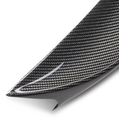 SPOILER CAR TRUNK SPOILER - 16-21 HONDA CIVIC - FITS SEDAN MODELS - CARBON FIBER BLACK