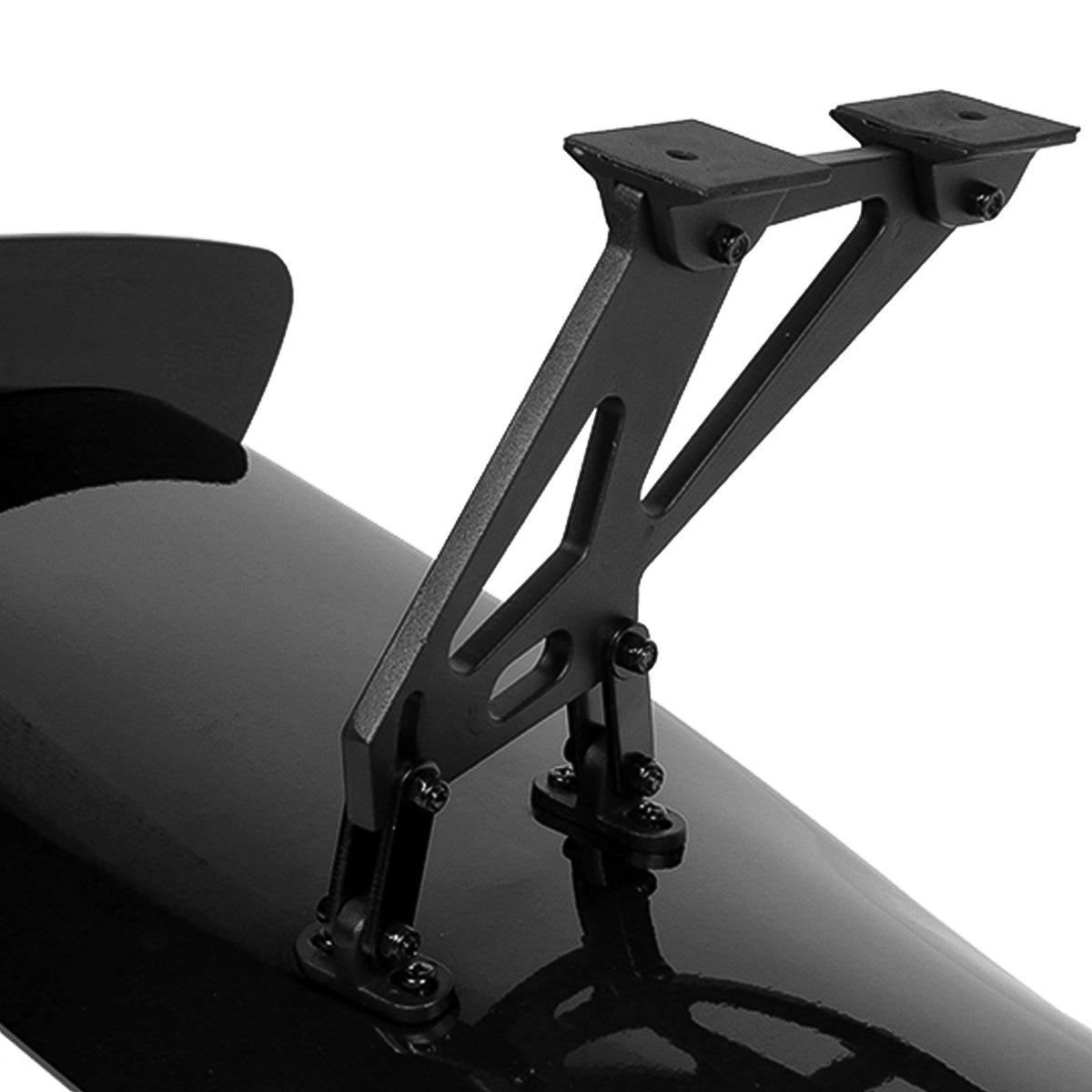 SPOILER SPOILER - UNIVERSAL - 57" TYPE-1 GT STYLE - 58"L X 9.5"W X 8.5"H - FITS VEHICLES WITH 28"W X 6.75"L FLAT TRUNK SPACE - PAINTED GLOSS BLACK