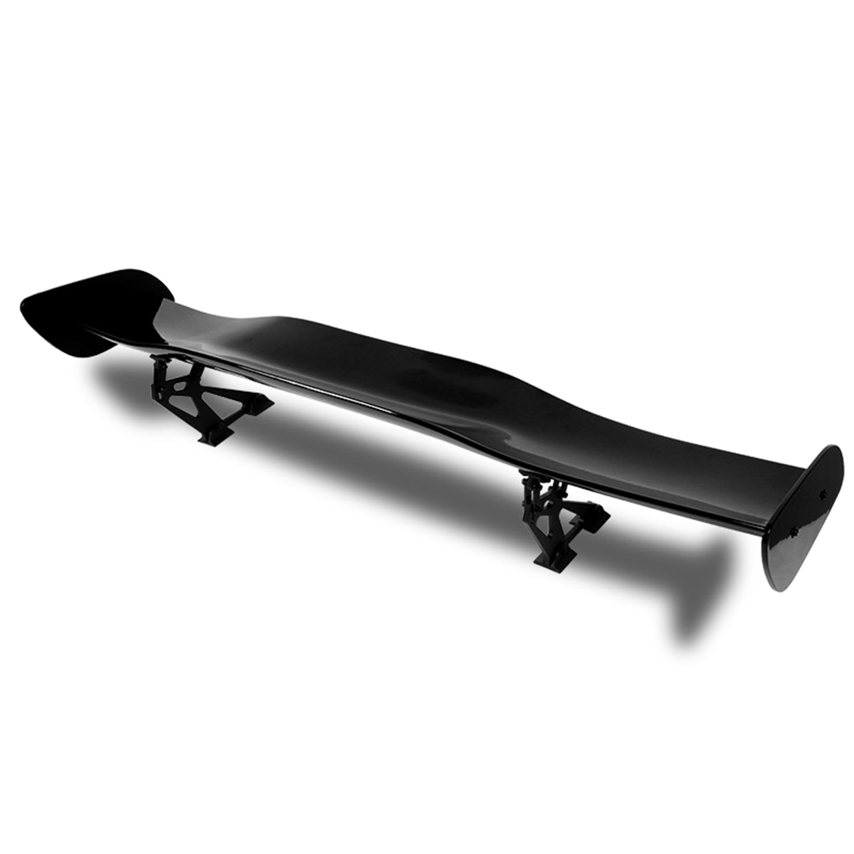 SPOILER SPOILER - UNIVERSAL - 57" TYPE-1 GT STYLE - 58"L X 9.5"W X 8.5"H - FITS VEHICLES WITH 28"W X 6.75"L FLAT TRUNK SPACE - PAINTED GLOSS BLACK