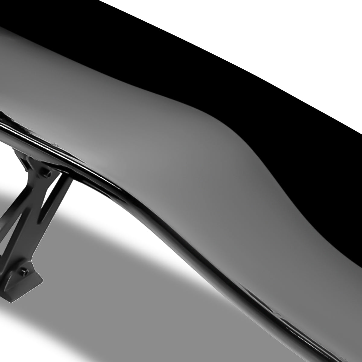 SPOILER SPOILER - UNIVERSAL - 57" TYPE-2 GT STYLE - 57"L X 10.75"W X 8.5H - FITS VEHICLES WITH 22"W X 6.75"L FLAT TRUNK SPACE - PAINTED GLOSS BLACK